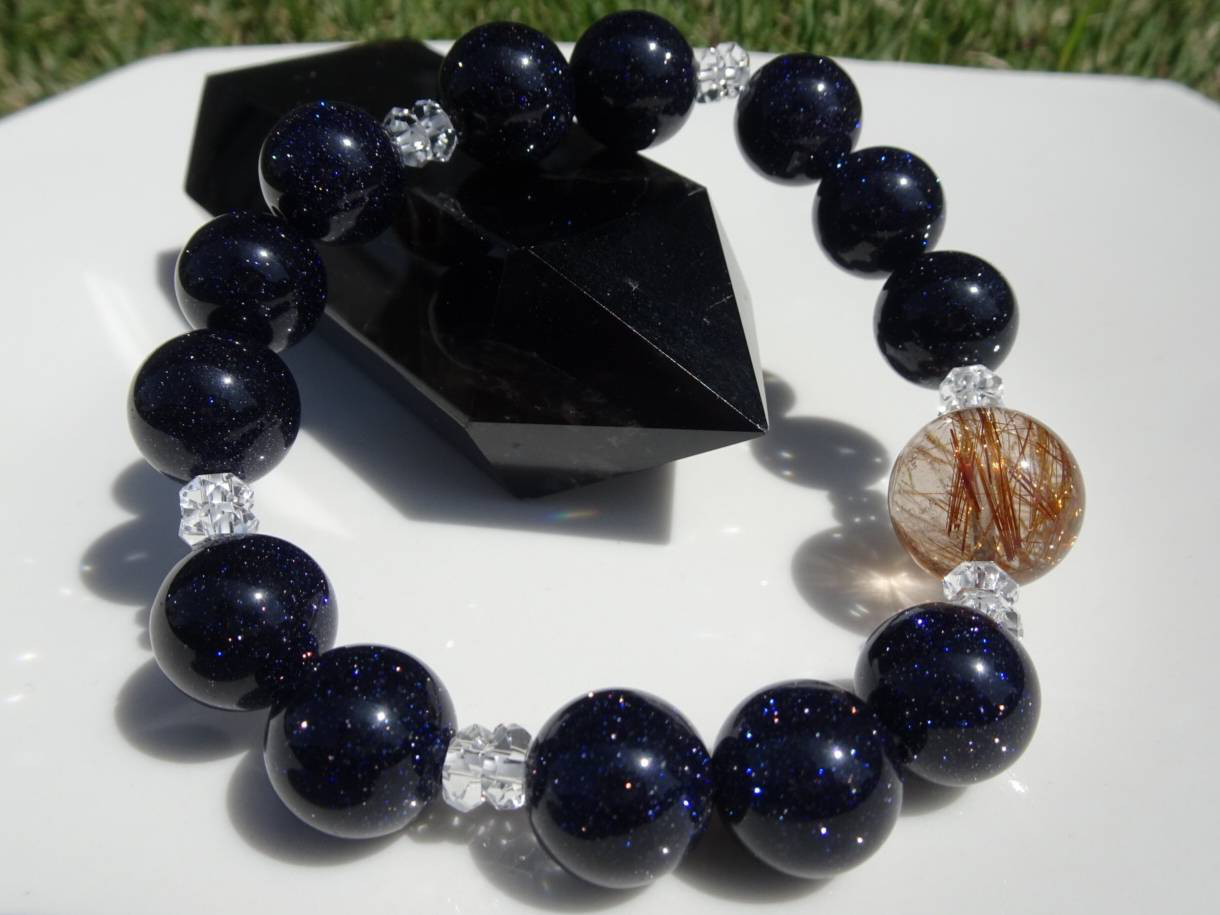 経験を成功へと繋げるブレスレット〜ブロンズルチルクォーツ✕ブルーゴールドストーン〜