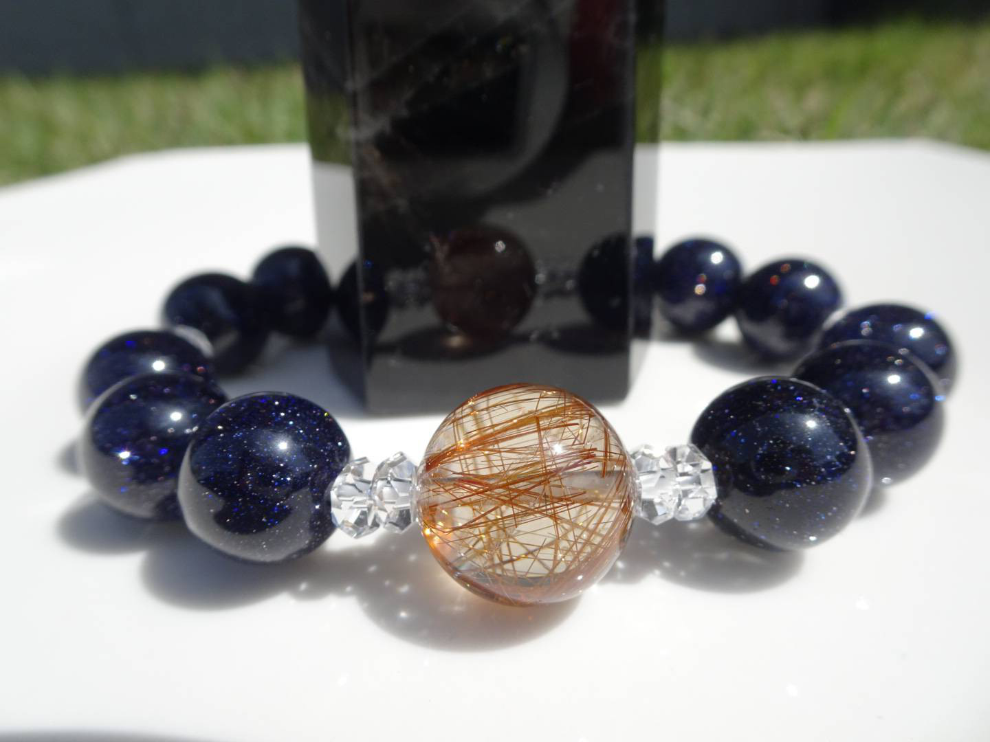 経験を成功へと繋げるブレスレット〜ブロンズルチルクォーツ✕ブルーゴールドストーン〜