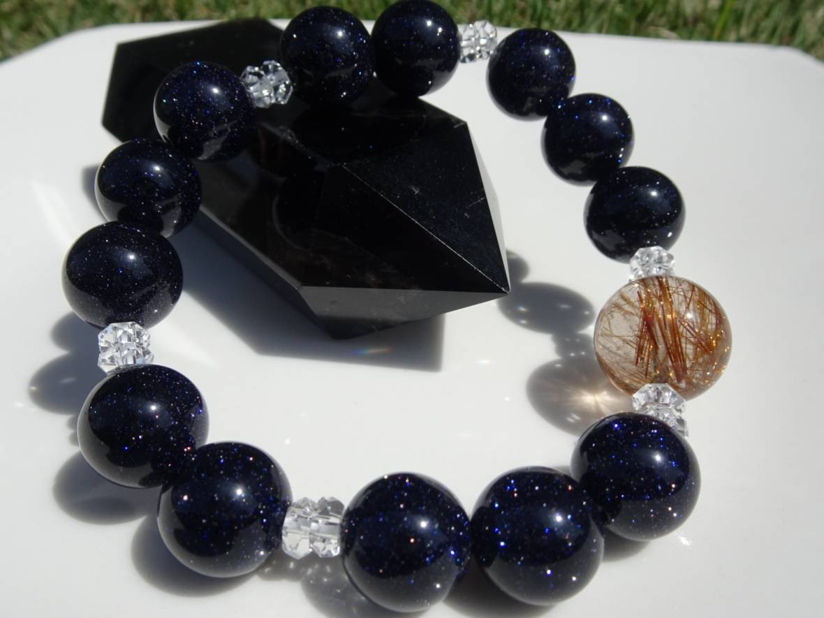 経験を成功へと繋げるブレスレット〜ブロンズルチルクォーツ✕ブルーゴールドストーン〜