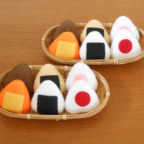 コウ様ご予約品]フェルトのおままごと☆おにぎりセット おもちゃ・人形 