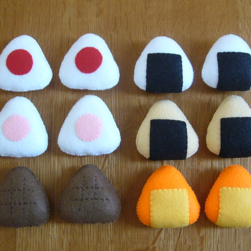 コウ様ご予約品]フェルトのおままごと☆おにぎりセット おもちゃ・人形 