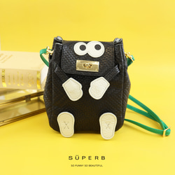 メッシュキョロメショルダーバッグ/全3色】思わず誰かに見せたく