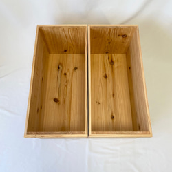 【送料無料】2個セット　国産杉　リンゴ箱　木箱 2枚目の画像