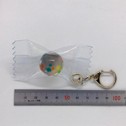 ガラスのキャンディバッグ風 キーホルダー 14枚目の画像