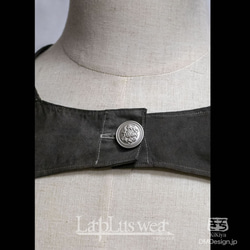 (F)オリジナル手染め一点もの「アームガード（黒マダラ）」（5-075,76）LarpLuswear 3枚目の画像