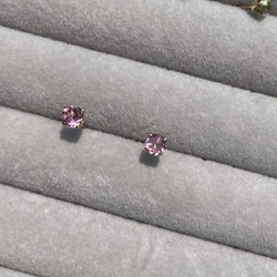 14kgf  Rose pink pierce … Malaya Garnet 5枚目の画像