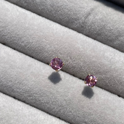 14kgf  Rose pink pierce … Malaya Garnet 6枚目の画像