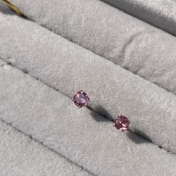 14kgf  Rose pink pierce … Malaya Garnet 12枚目の画像