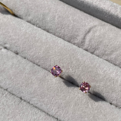 14kgf  Rose pink pierce … Malaya Garnet 11枚目の画像