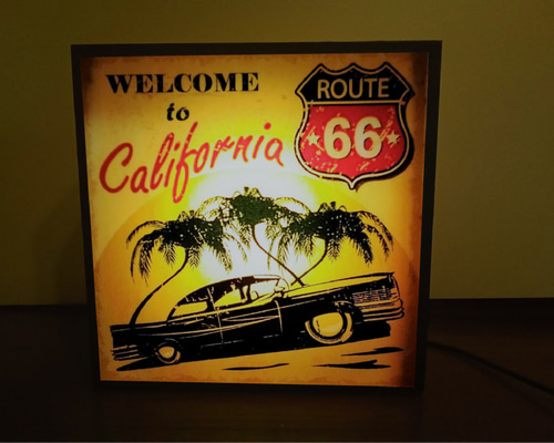 アメリカン雑貨☆ワゴン★カリフォルニア★ビーチ★ライト★置物★LED電光看板 ff23922b1c4328dee7c6a8313e8c94