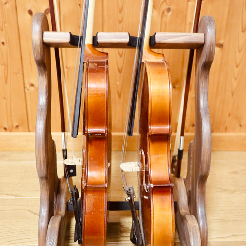 24時間以内に発送】手作り木工 木製バイオリンスタンド