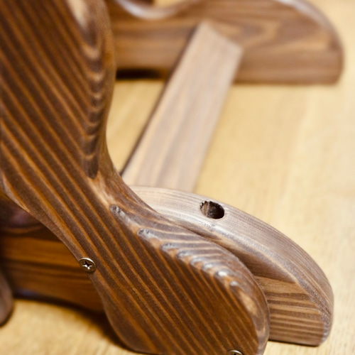 24時間以内に発送】手作り木工 木製バイオリンスタンド
