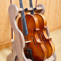 24時間以内に発送】手作り木工 木製バイオリンスタンド