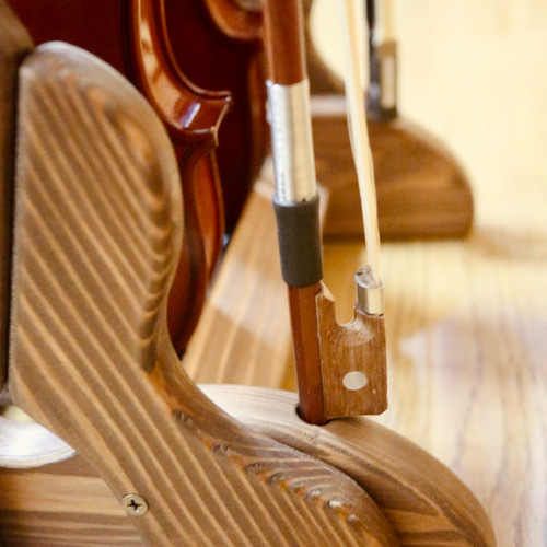 24時間以内に発送】手作り木工 木製バイオリンスタンド