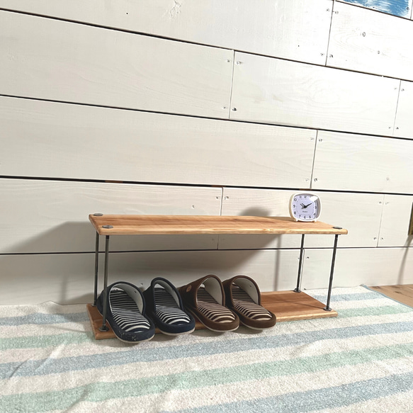 iron wood shelf　Mサイズ 亜麻仁油仕上げ 5枚目の画像