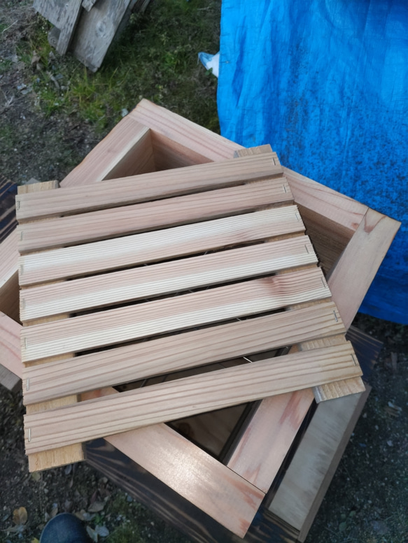 日本蜜蜂  重箱式巣箱一式　重箱杉板厚3.6㎝　セット品 5枚目の画像