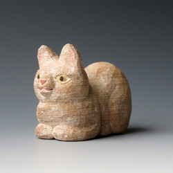 木彫 小さな香箱座りにゃんこ その他置物 啓秀館まさまさ 通販