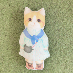 『猫好きによるねこ好きのため』のふわふわぬいぐるみ　クッション 2枚目の画像