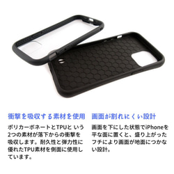 【iPhoneケース】耐衝撃スマホケース✳︎森の緑・マンダラアート柄・forest green 4枚目の画像