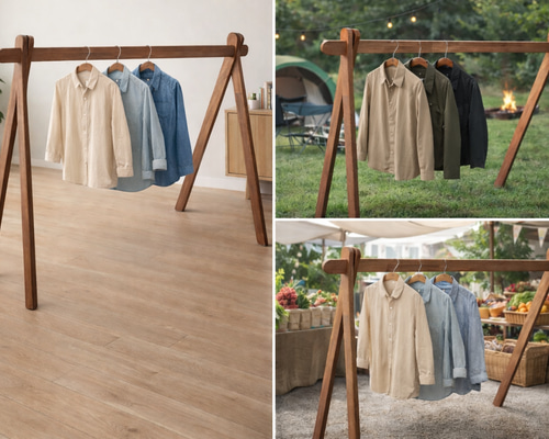 組み立て簡単 ハンガーラック 最長2m60cm 室内干しラック ハンガー