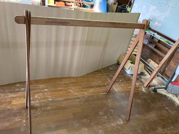 　梅雨入り前に　組み立て簡単　ハンガーラック　物干し　室内干しラック 3枚目の画像