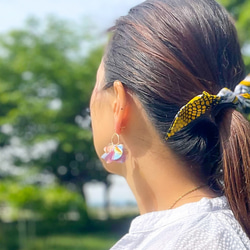 Creema限定　夏の福袋　キラキラスパンコールの耳飾り　2個セット　sunrise&sunset〜希望〜　 3枚目の画像