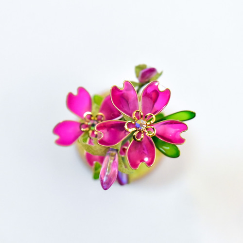 ハーバリウム　＊しずく＊　グリーンフォレスト  スウィートピンク　春待ち　② ハーバリウム ＊しずく＊ グリーンフォレスト スウィートピンク