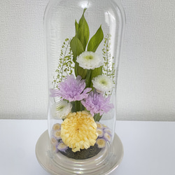 仏花プリザーブフラワー　Lサイズ 花器付　358 一基 760-0013g_1.jpg