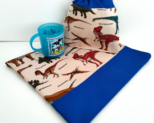 ハンドメイド⭐︎給食セット 21. 緑きょうりゅう