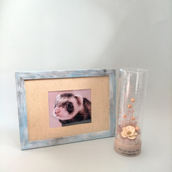 ナチュラリーなガラスドームフラワー❁【5】　ガラスドーム　ボトルフラワー　ギフト　母の日　お祝い　お供え　ペット供養 8枚目の画像