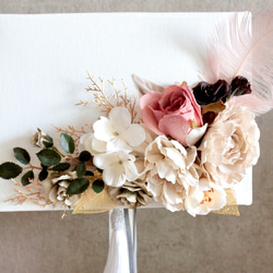 フレンチシャビー造花デコレーションテーブルランプ 10枚目の画像