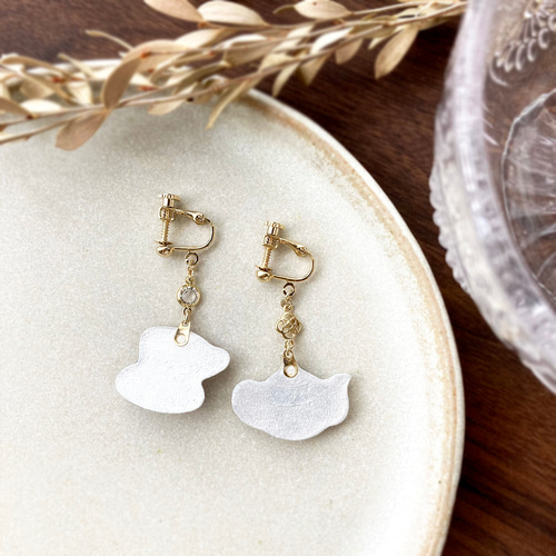 BreakfastTea earring｜朝の紅茶 ティーポット＆カップのイヤリング
