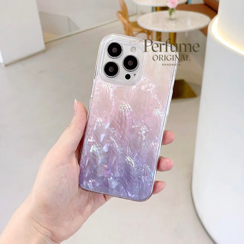 キラキラ天然シェル✨ライトパープル系 ナチュラルグラデーション