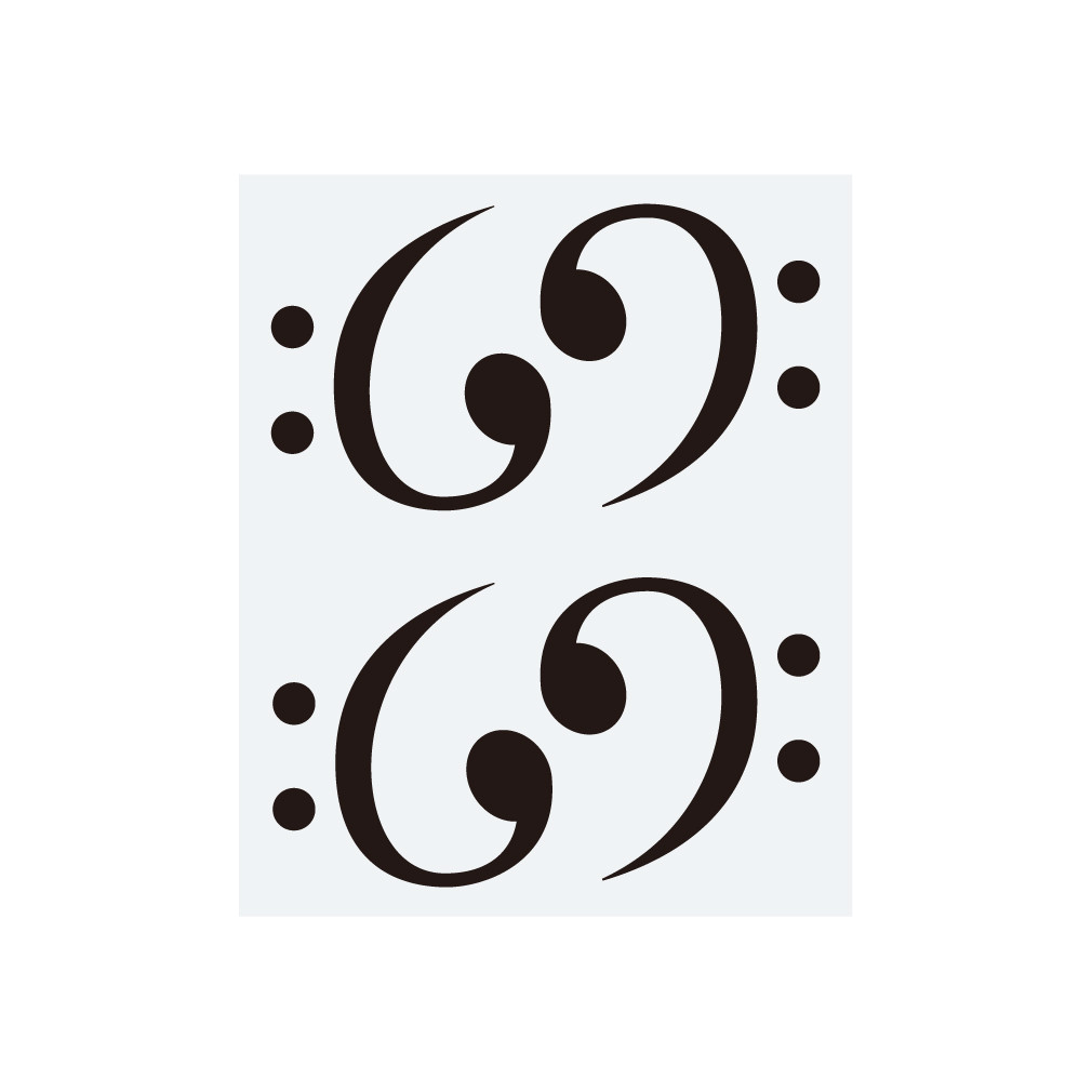 貼紙低音譜號（4 件） 貼紙puikko（1/8-13休止） 的作品14007727｜Creema