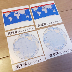 ☆モンテッソーリ☆ 世界の海 絵カード・ポスター 2枚目の画像
