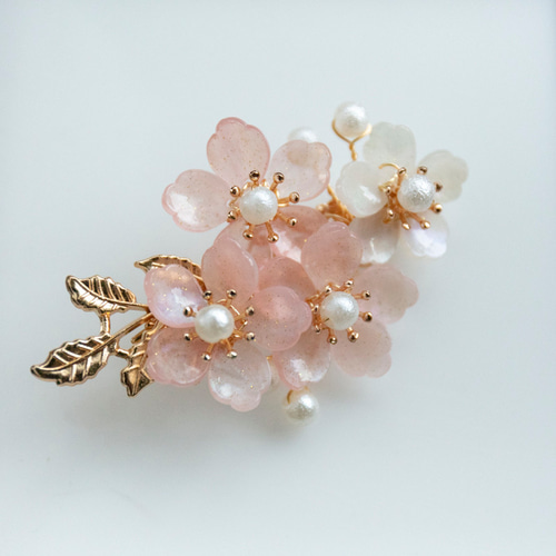 桜 ヘアクリップ ヘアアクセサリー 髪飾り さくら ヘアクリップ