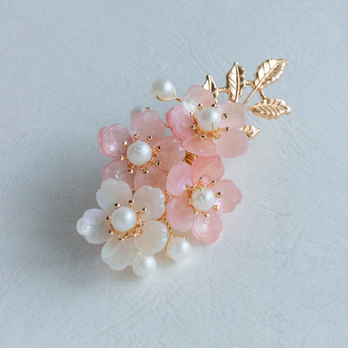 桜 ヘアクリップ ヘアアクセサリー 髪飾り さくら ヘアクリップ