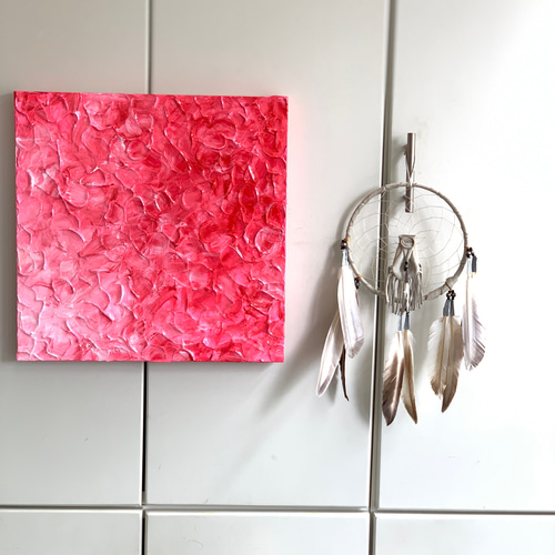 原画 アクリル画 「passion vol.4」33.3cm×33.3cmのS4サイズ、スクエア