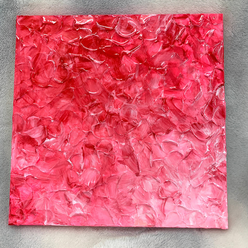 原画 アクリル画 「passion vol.4」33.3cm×33.3cmのS4サイズ、スクエア