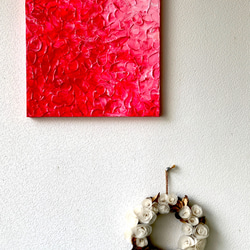 原画 アクリル画 「passion vol.4」33.3cm×33.3cmのS4サイズ、スクエア