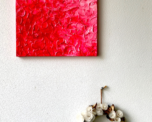 アクリル画 4号サイズ 原画 アクリル画 「passion vol.4」33.3cm×33.3cmのS4サイズ、スクエア