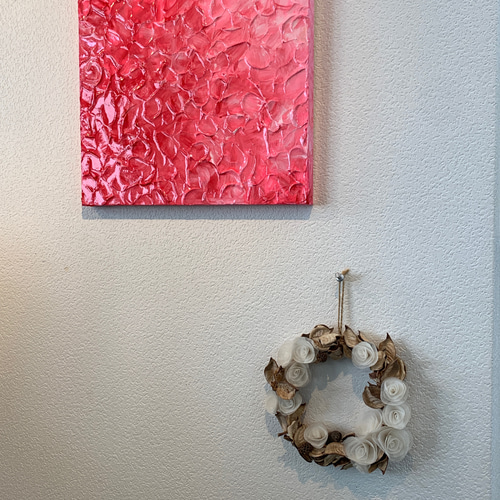 アクリル画 4号サイズ 原画 アクリル画 「passion vol.4」33.3cm×33.3cmのS4サイズ、スクエア