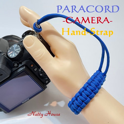 ハンドストラップ カメラ PARACORD パラコード パラシュート アウトドア ロープ キャンプ 防災 手編み 送料無 2枚目の画像