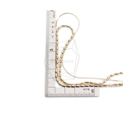 CHN-045-G【1個入り】ダブルネックレスチェーン,Two Chains necklace 4枚目の画像