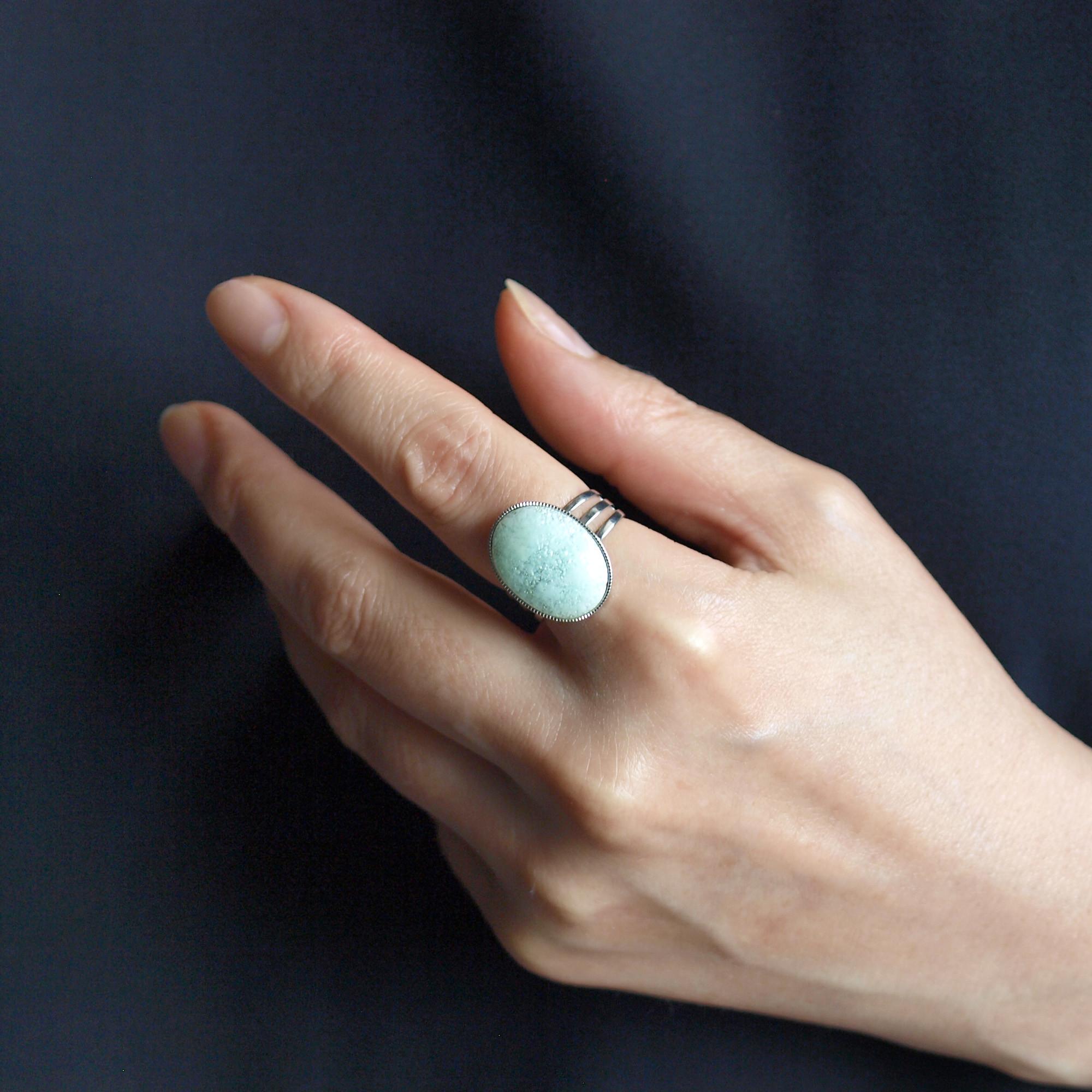 尾張七宝 楕円リング 白~Haku~ 全６色