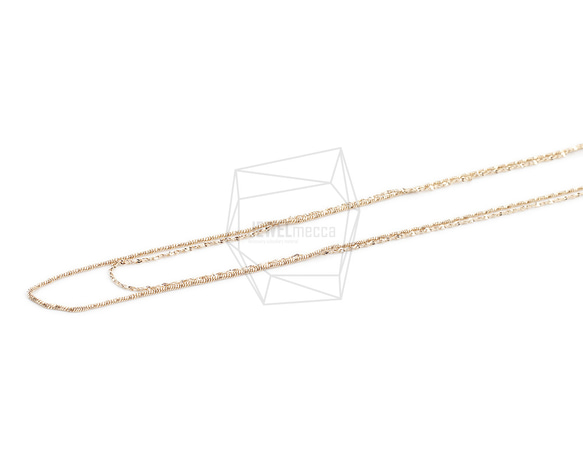 CHN-051-G【1個入り】ダブルネックレスチェーン,Two Chains necklace 1枚目の画像