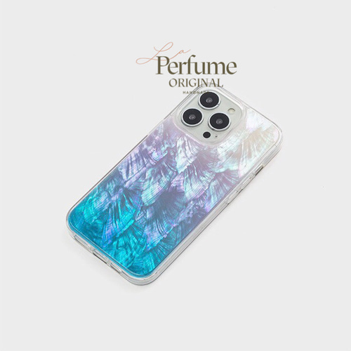 キラキラ天然シェル✨パープルブルー系 ナチュラルグラデーション