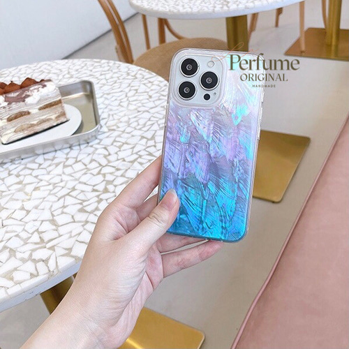 キラキラ天然シェル✨パープルブルー系 ナチュラル