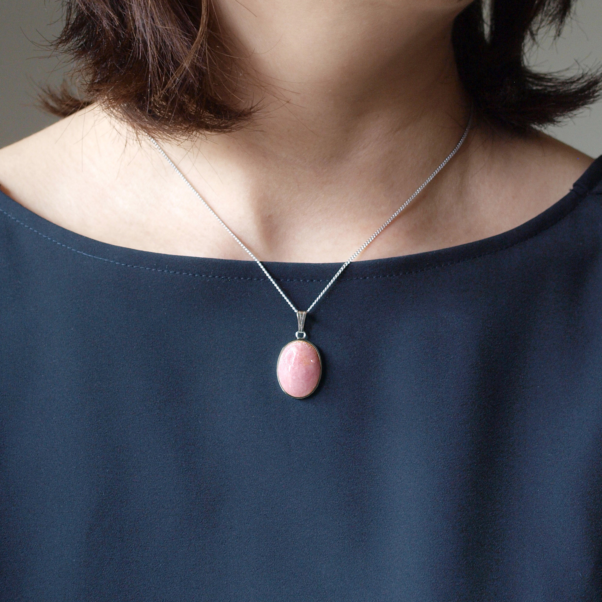 尾張七宝 楕円ペンダント 白~Haku~ 全６色