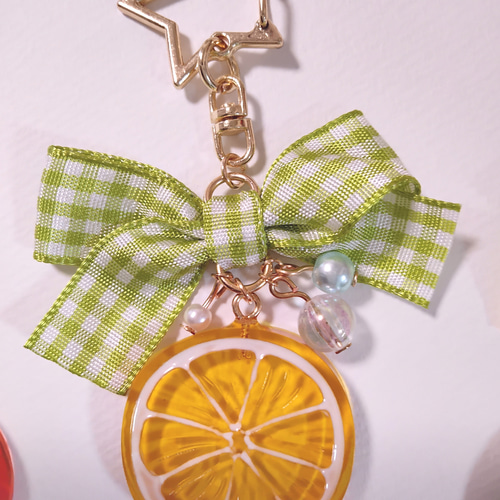 召しませ♡ジューシーオレンジキーホルダー 甘酸っぱい柑橘 召しませ♡ジューシーオレンジキーホルダー 甘酸っぱい柑橘